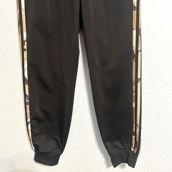 Adidas Pants Mens Small Black Camo Joggers Performance Tricot 3 Stripe Casual - Picture 3 of 12